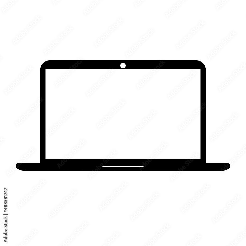 laptop icon vector template. laptop icon vector template.