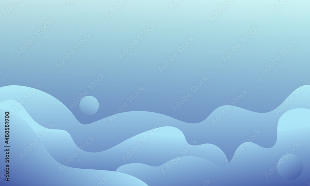 abstract background with organic shapes on paper texture cut like clouds