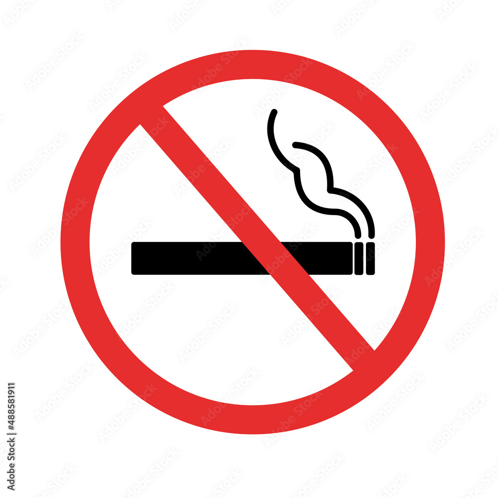 No smoking sign. Sign on a white background.
Vector illustration. No smoking sign. Sign on a white background.
Vector illustration.