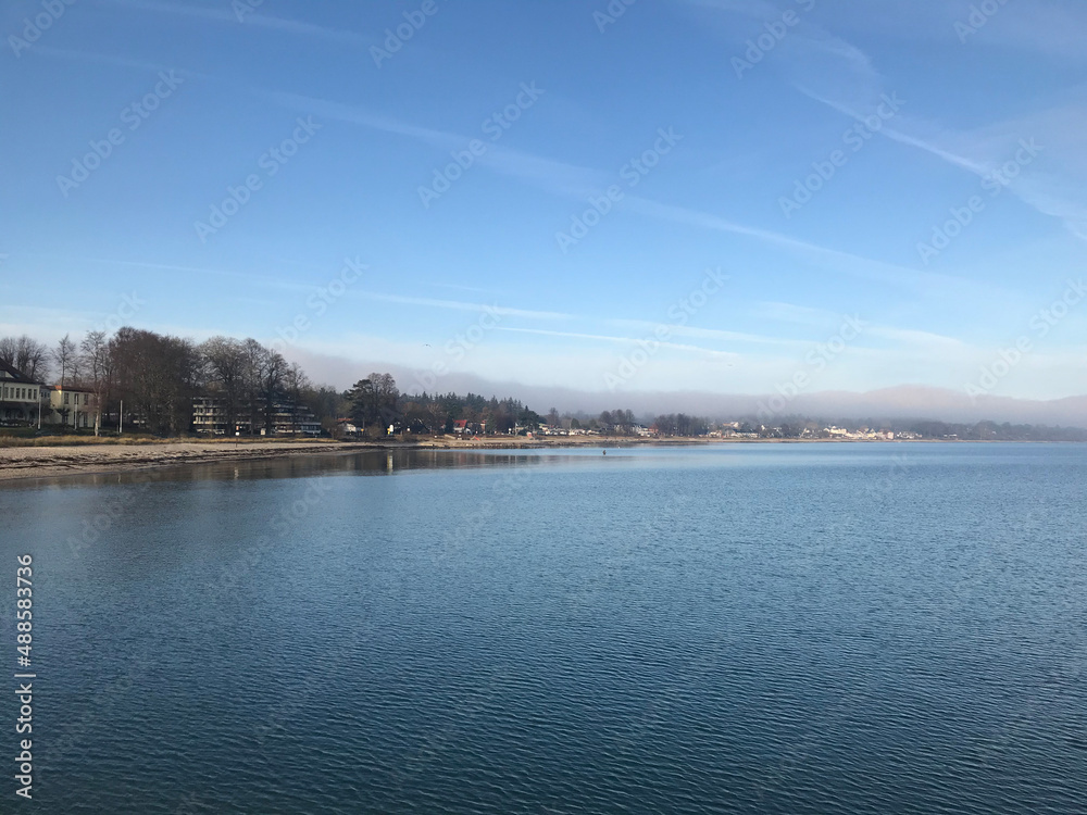 Haffkrug Ostsee im Winter