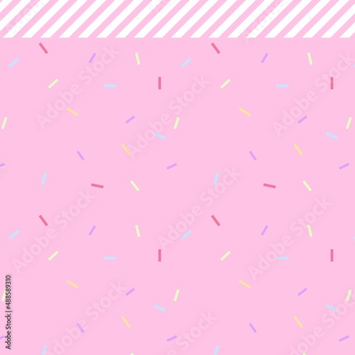 Chocolate-spray style pink wallpaper illustration