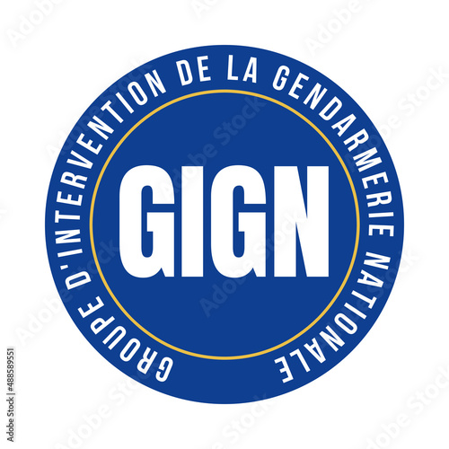 Symbole GIGN, groupe d'intervention de la gendarmerie nationale photo