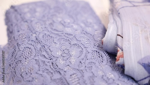 lilac lace fabric seamless frame textile