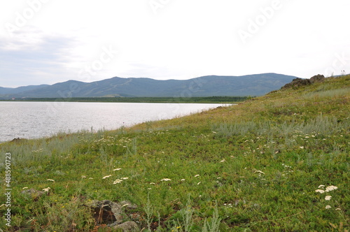 lake in the mountains beautiful nature
