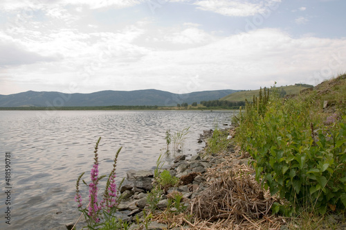 lake in the mountains beautiful nature