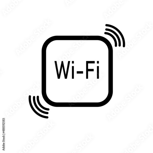 Wi-Fi network icon. Wireless network. Vector design. EPS 10