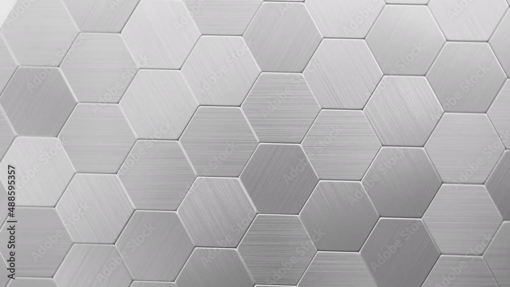 Surface consisting of hexagonal metal plates. Surface consisting of hexagonal metal plates.