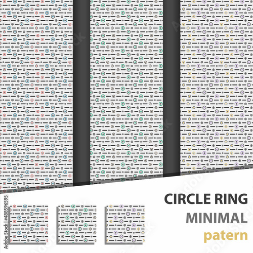 Circle Ring Minimal Pattern - Vector