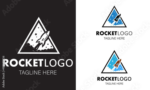 Professional Rocket logo for company and business 