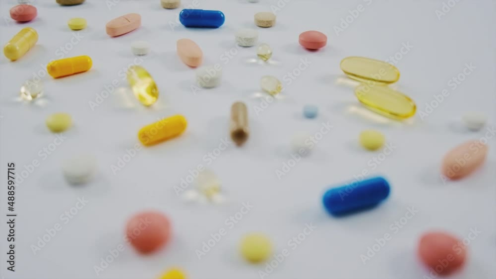 Pills Vitamins and supplements on the table. Selective focus. Pills Vitamins and supplements on the table. Selective focus.