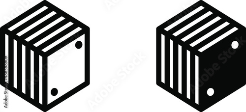 H2 Hydrogen fuel cell icon