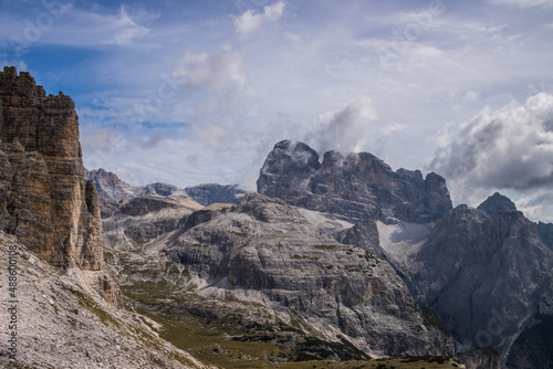 Mountain trail Tre Cime di Lavaredo in Dolomites in Italy © tmag