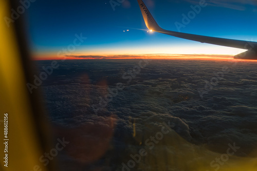 view from airplane window