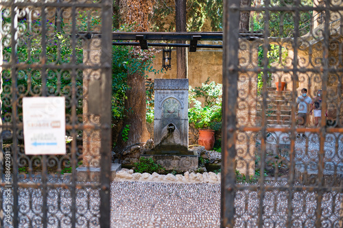graden behind a gate