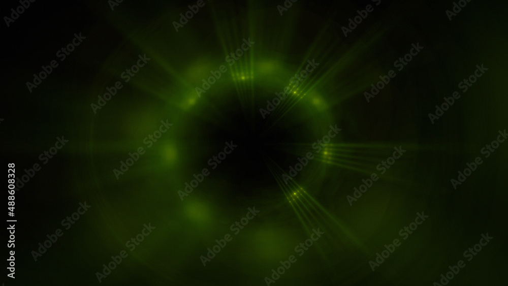 Obraz premium Bright abstract background with leaks. Blurred lighting tunnel. Magic portal. Vivid sphere lens 