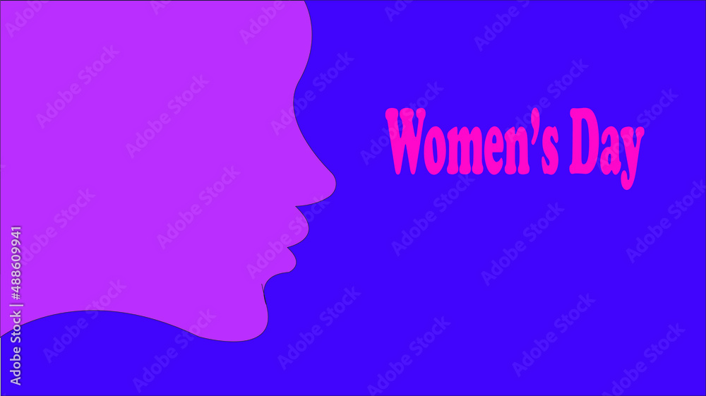 Vector illustration of world women's day.  Background for international women's day poster