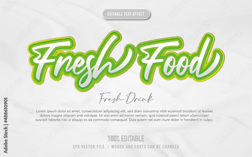 fresh green text effect fresh green text effect