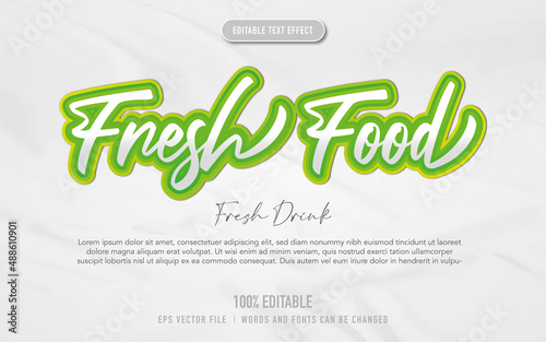 fresh green text effect