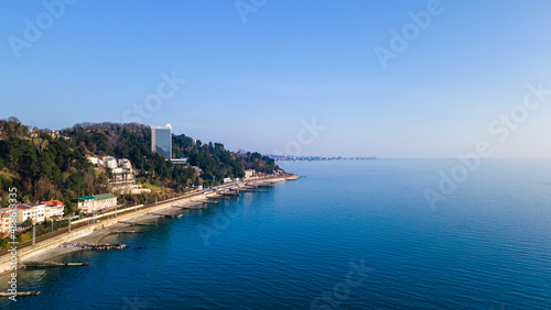 Black Sea coast. Sochi. Aerial view © EwaStudio