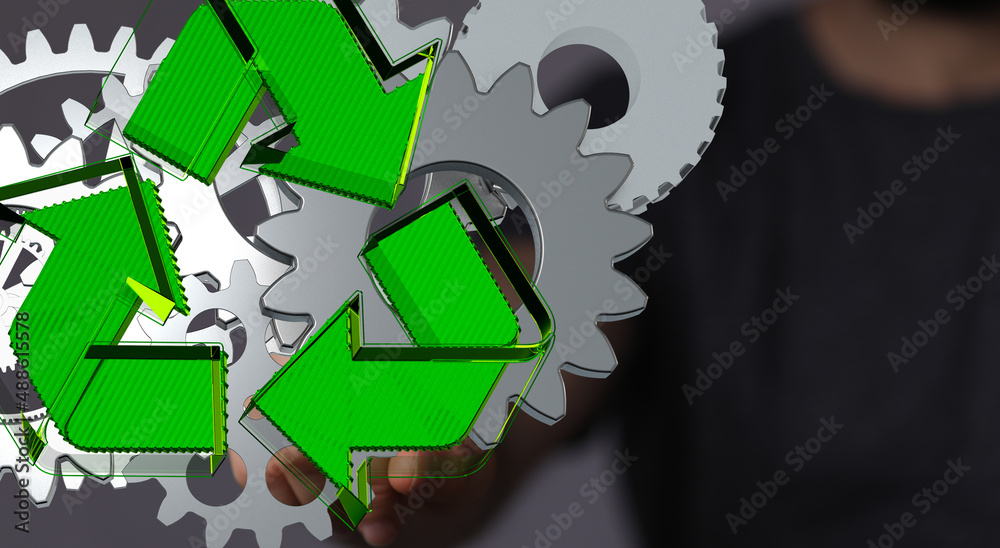 Eco manufacture abstract technology background. Eco manufacture abstract technology background.