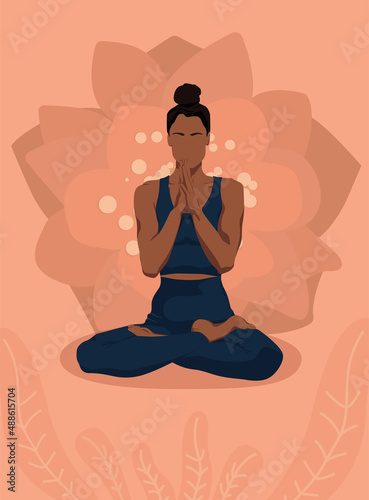 yoga woman poster