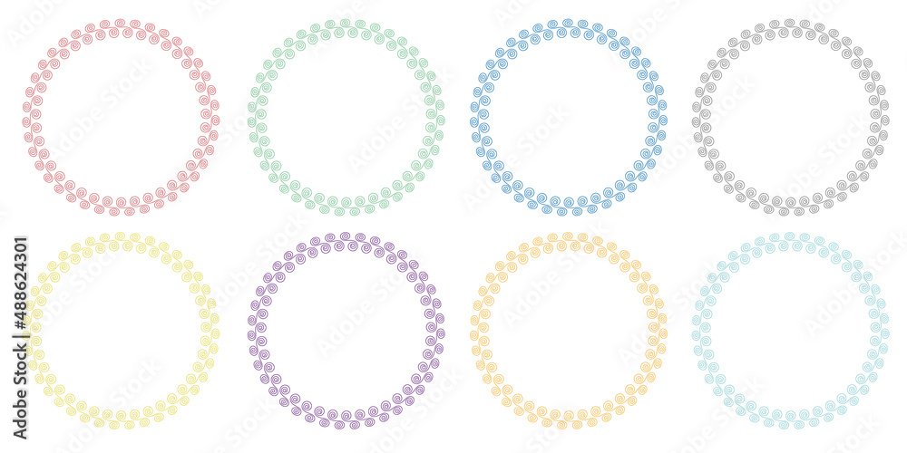 set of round vector frame - circle banner on white background
set of round vector frame - circle banner on white background