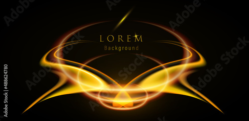 Web  background lorem abstract flame yellow photo
