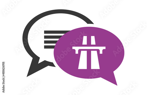 Logo réseau routier.