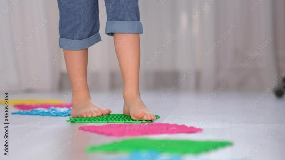 legs orthopedic massage carpet. prevention flat feet and hallux valgus