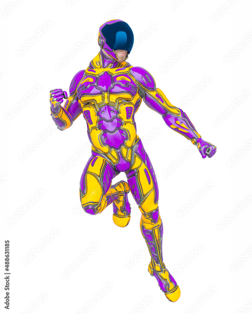 mega soldier is floating in the air mega soldier is floating in the air