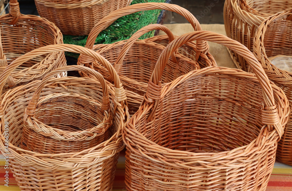 handmade wicker baskets various sizes- handmade wicker baskets various sizes-