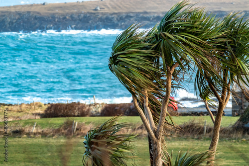 Storm Franklin arrives in Portnoo, County Donegal - Ireland