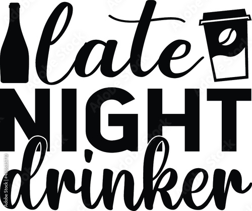 Late night drinker vector arts