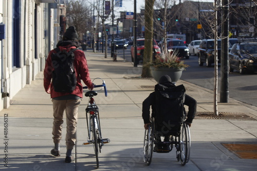 Wallpaper Mural Chicagoans Walking Torontodigital.ca