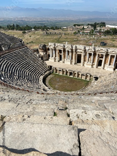 Greek coliseum old city Pamukkale
