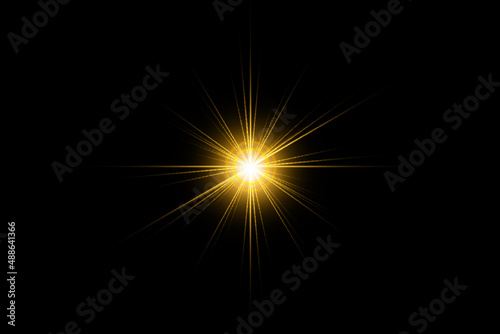 Wallpaper Mural Lens Flare. Light over black background. Easy to add overlay or screen filter over photos. Abstract sun burst with digital lens flare background Torontodigital.ca