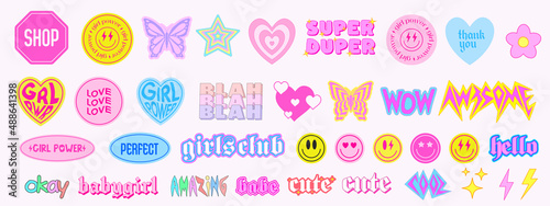Photo Collection of Cool Cute Stickers Vector Design