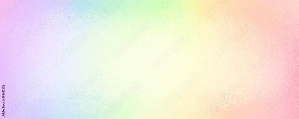 Soft rainbow background with texture and gradient colors, pretty springtime banner