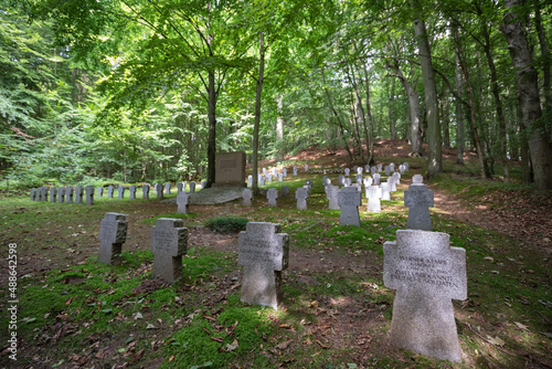 Forest cemetery on the isle of Rügen, Germany