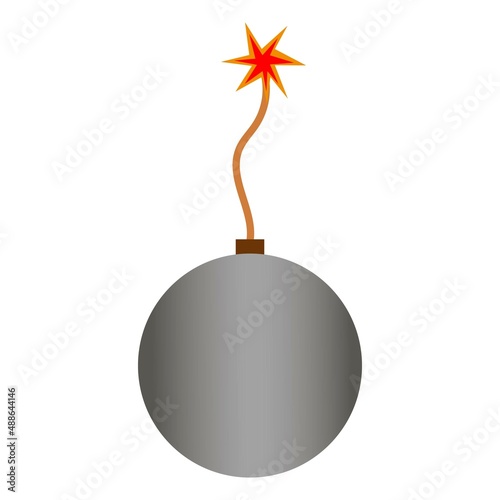 gradient bomb, the bomb is burnt, bomb in 3d