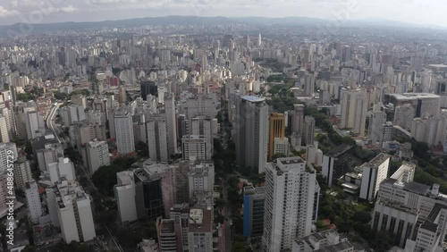 Wallpaper Mural City view from above. Sao Paulo, Brazil.  Torontodigital.ca