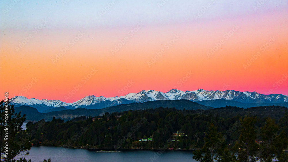 Fototapeta premium atardecer Glacial