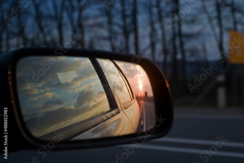 Speed in the mirror photo