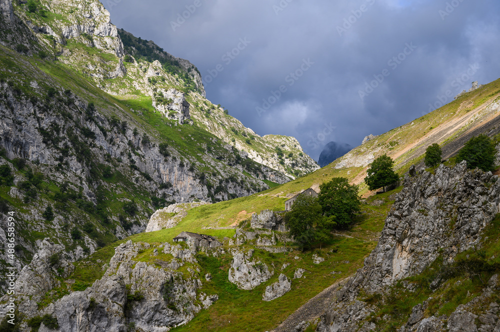 Ruta del Cares trail in the Picos de Europa National Park, Asturia, Spain