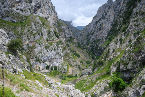 Ruta del Cares trail in the Picos de Europa National Park, Asturia, Spain