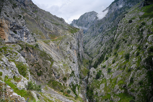 Ruta del Cares trail in the Picos de Europa National Park, Asturia, Spain