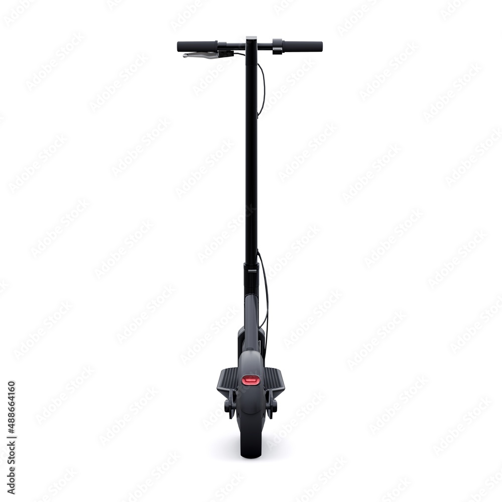 electric folding scooter for leisure and city trips 3D illustration electric folding scooter for leisure and city trips 3D illustration