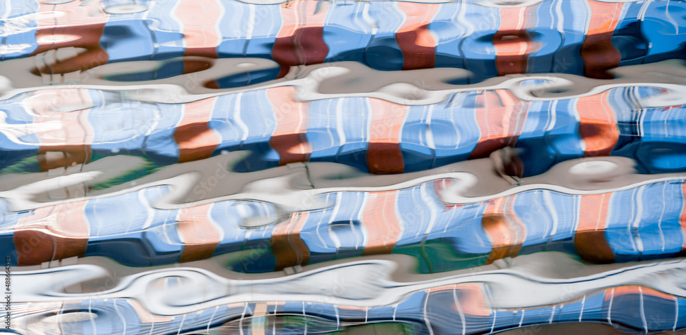 abstract pattern with colored stripes