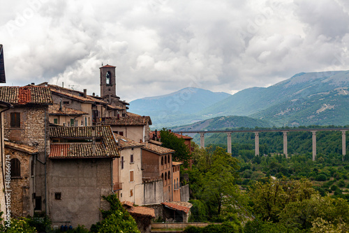 Photos Skyline of the medieval town Leonessa, province of Rieti, Lazio
