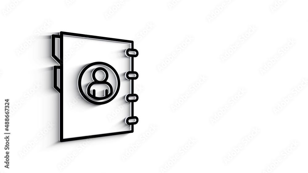 Business 3D shadow icon. Marketing network. Money line icon. Motion graphics. Business 3D shadow icon. Marketing network. Money line icon. Motion graphics.